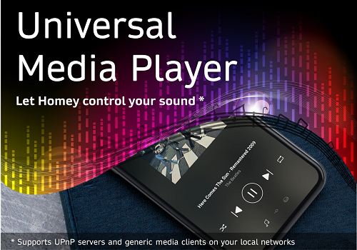 Universal Media Player App for Homey | Homey